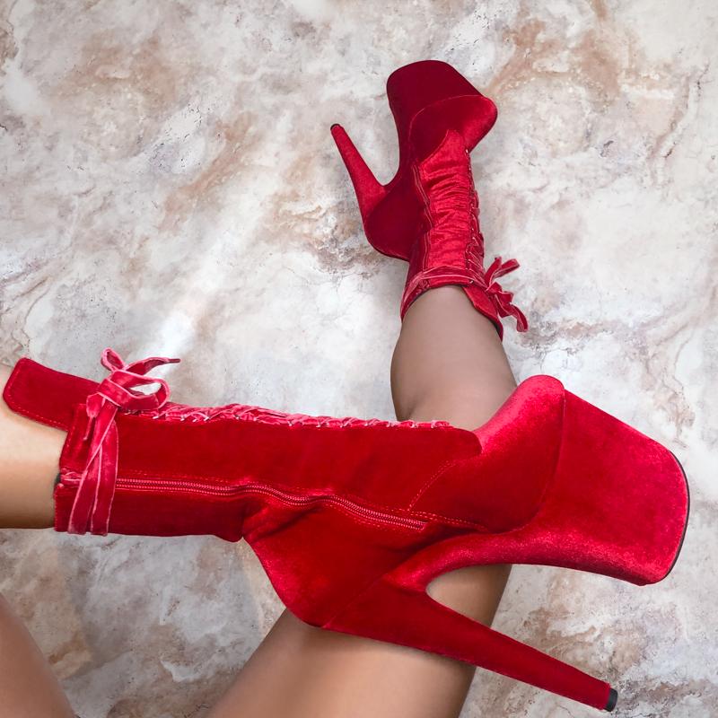 HELLA HEELS BABYDOLL VELVET BAD BLOOD