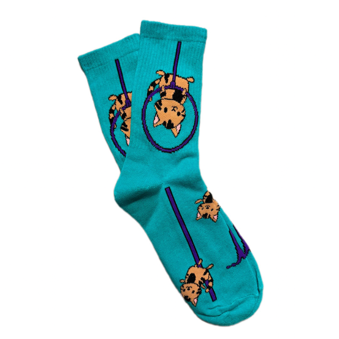POLEBOX - AERIAL SLOTHS ATHLETIC SOCKS
