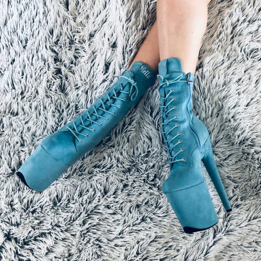 HELLA HEELS BABYDOLL BABY BLUE