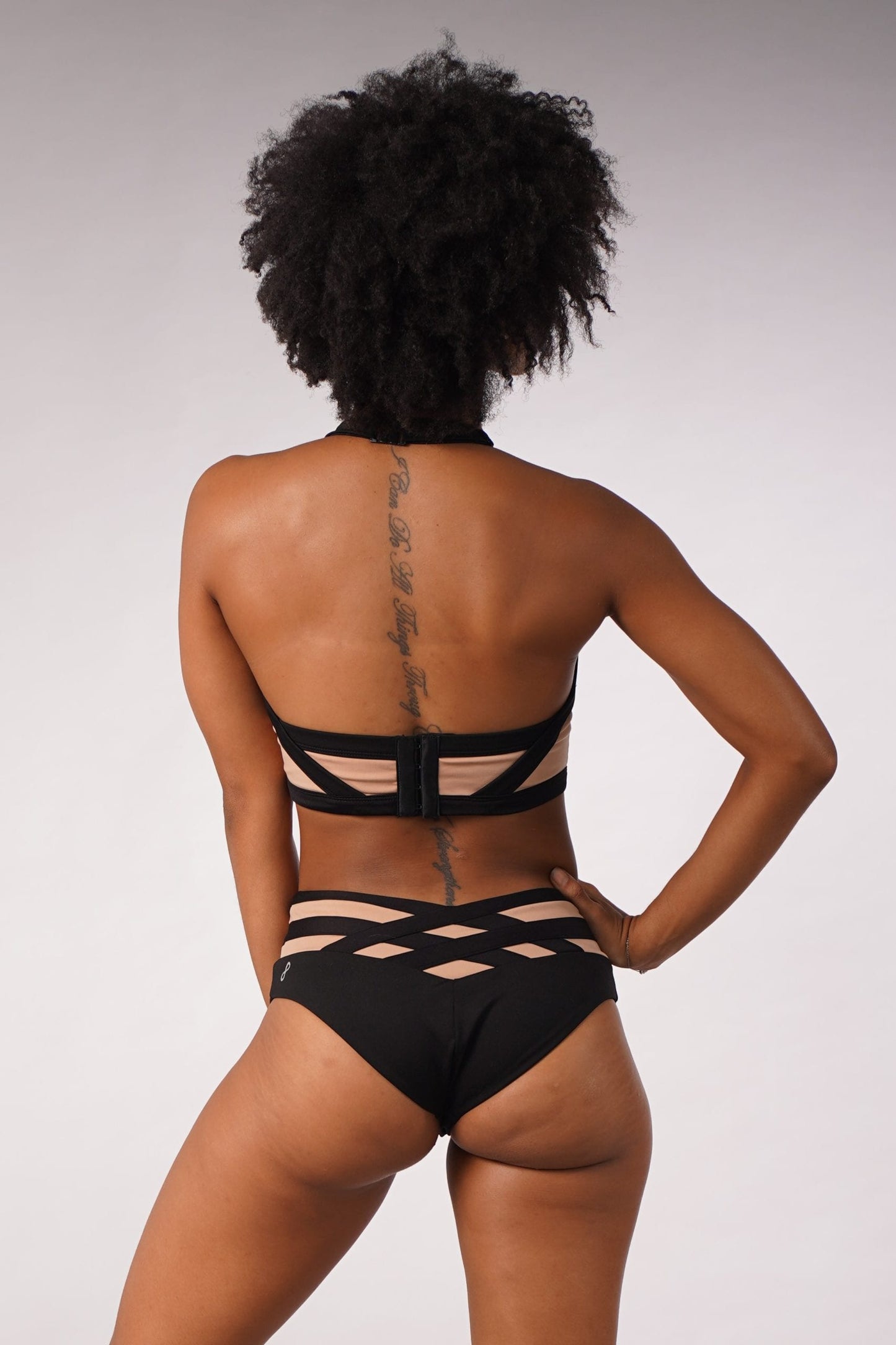 OFF THE POLE CAGED TOP - TAN