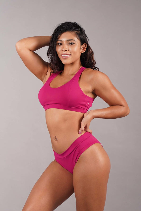 OFF THE POLE CRISS CROSS SPORTS BH- ROSA