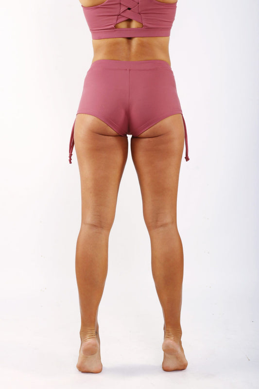 OFF THE POLE DRAWSTRING SHORTS- DUS ROSA