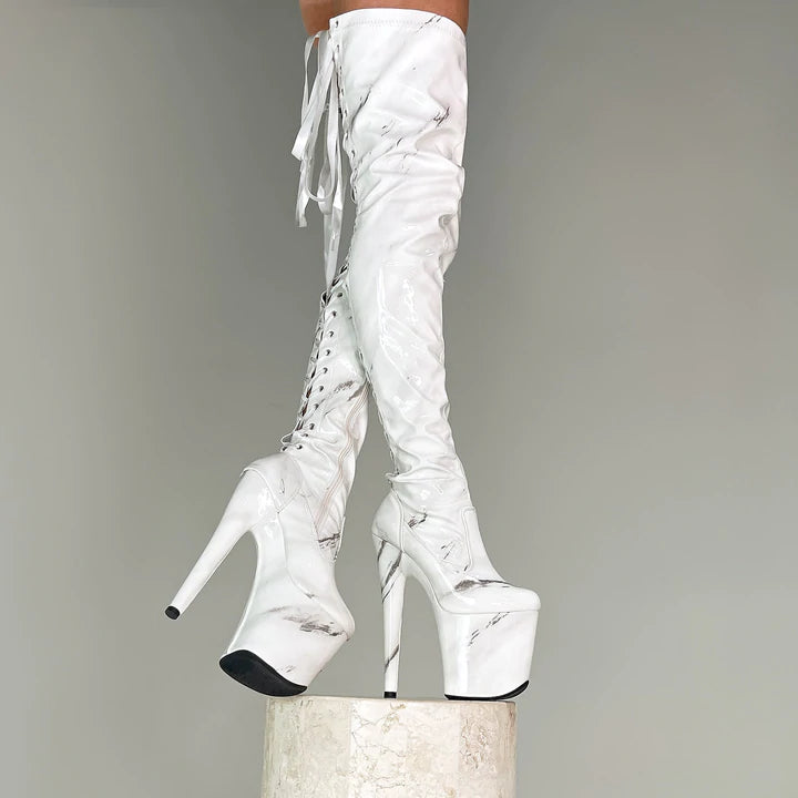 HELLA HEELS TIGH HIGH FAITH SLIM 8 INCH