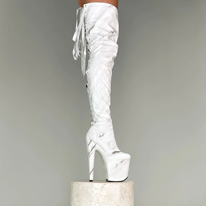 HELLA HEELS TIGH HIGH FAITH SLIM 8 INCH