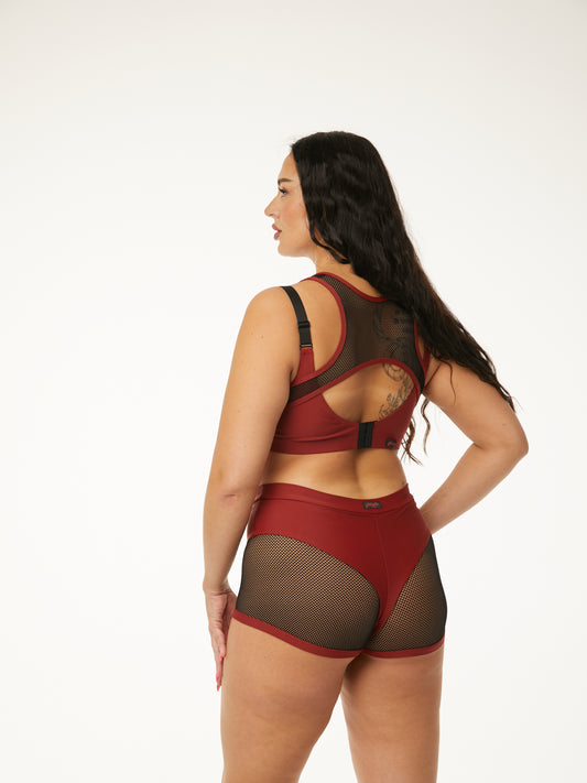 POLERINA- TOP VOL 2- MØRKE RØD