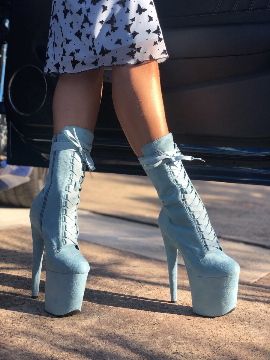 HELLA HEELS HIGH BABYDOLL BABY BLUE