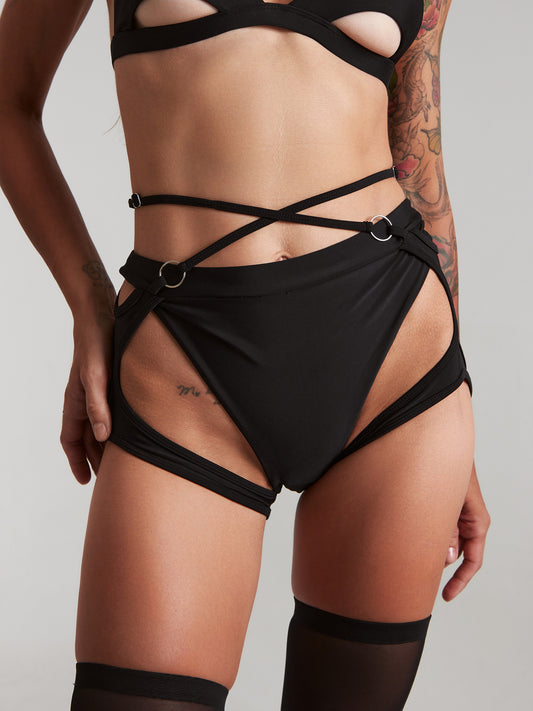 HARNA - FANTASY SHORTS - SVART