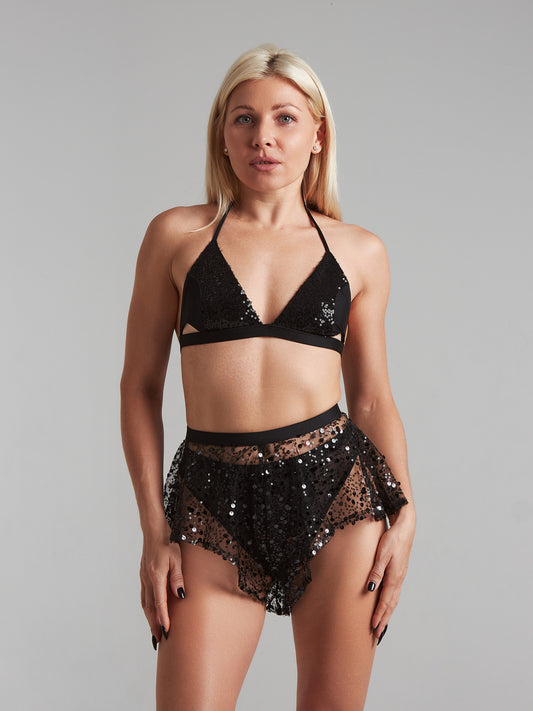 HARNA - SPARKLING FLOW SHORTS - FLERE FARGER