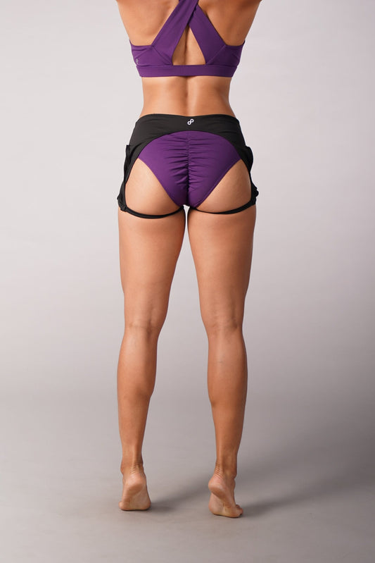 OFF THE POLE GARTER SHORTS DYP LILLA