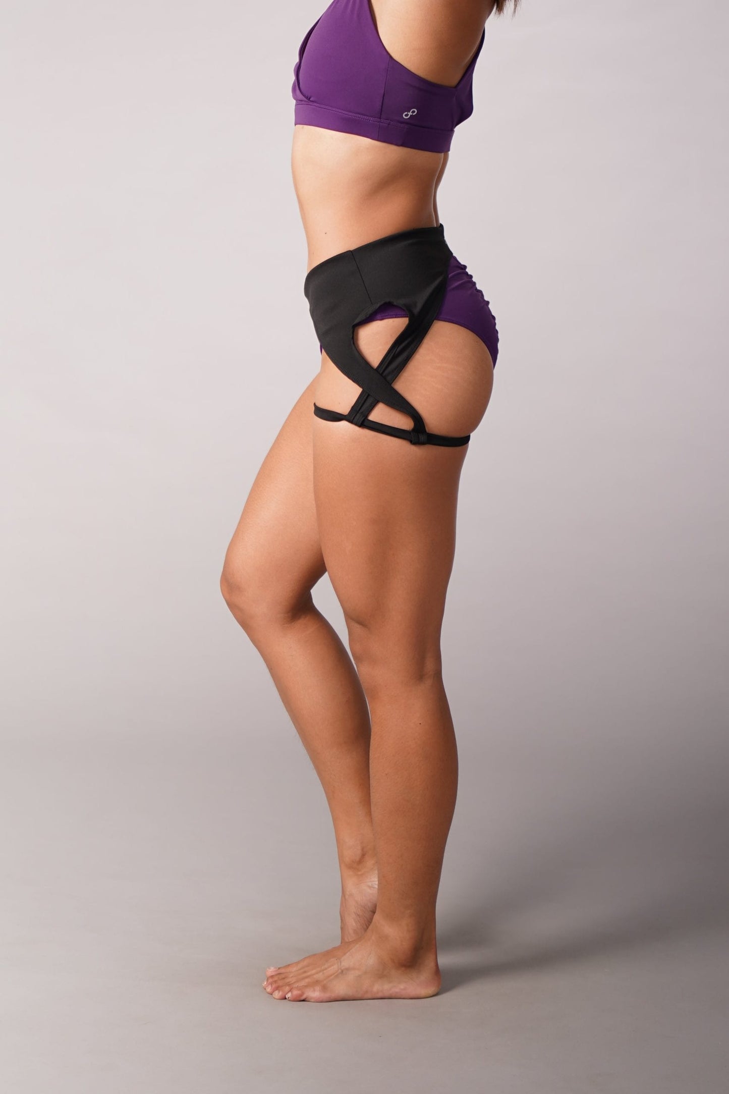 OFF THE POLE GARTER SHORTS DYP LILLA