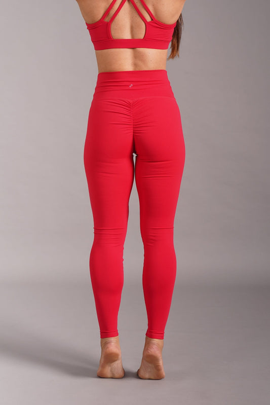OFF THE POLE SCRUNCH BUTT LEGGINGS - RØD