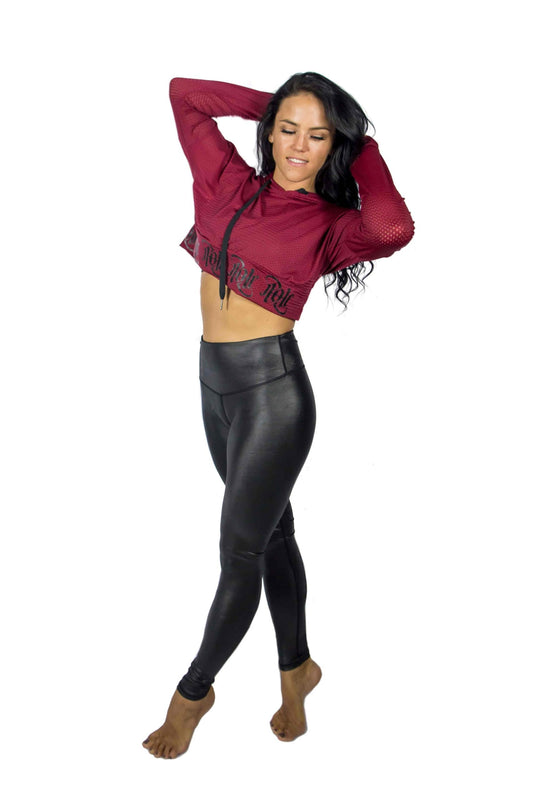 OFF THE POLE LIFESTYLE LEGGINGS- SHINY BLACK