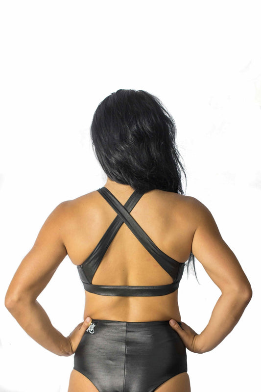 OFF THE POLE SIGNATURE SPORTS BH- SHINY BLACK