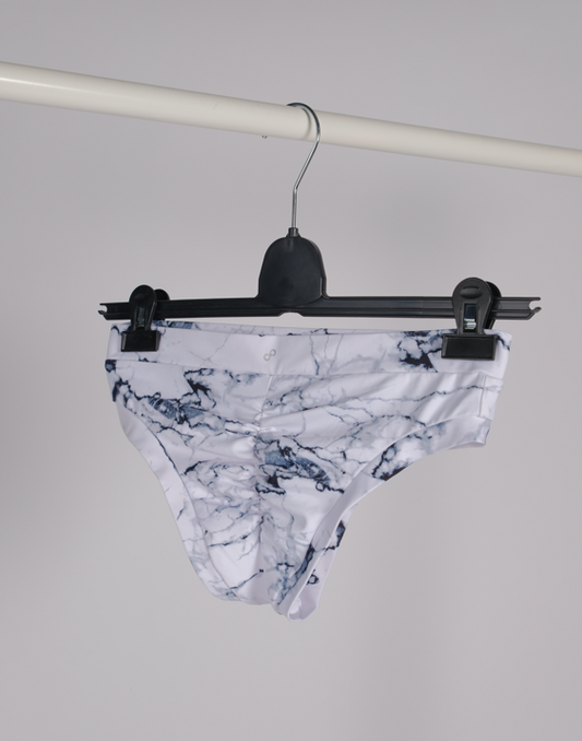 SECOND HAND - OTP CLASSIC SCRUNCH - HVIT MARMOR