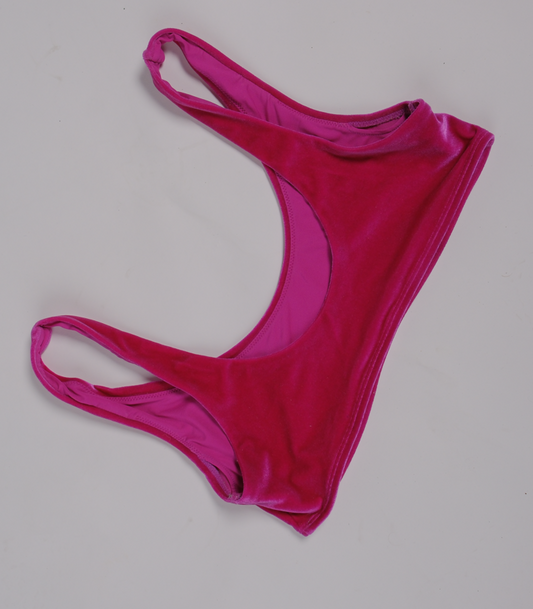 SECOND HAND -ROSA VELOUR TOPP