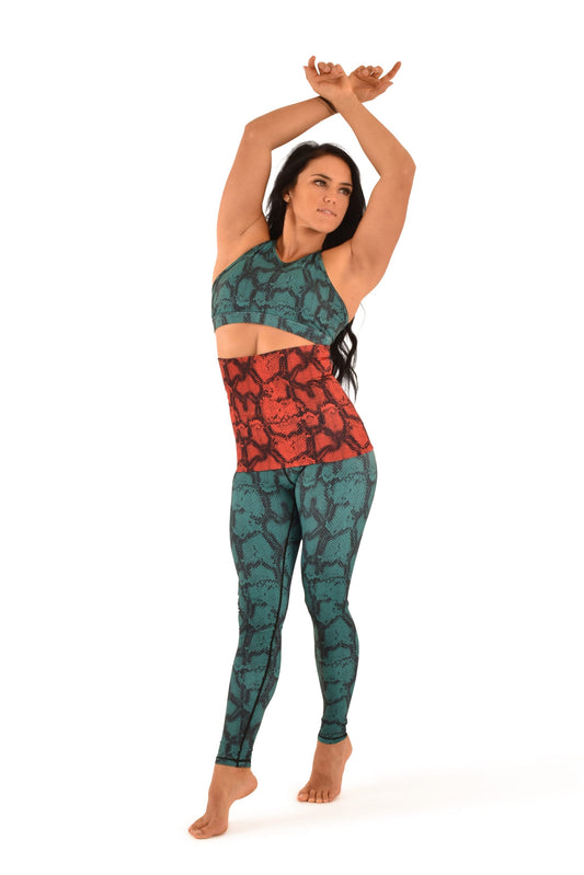 OFF THE POLE RYGGVARMER- SNAKEPRINT ORANGE