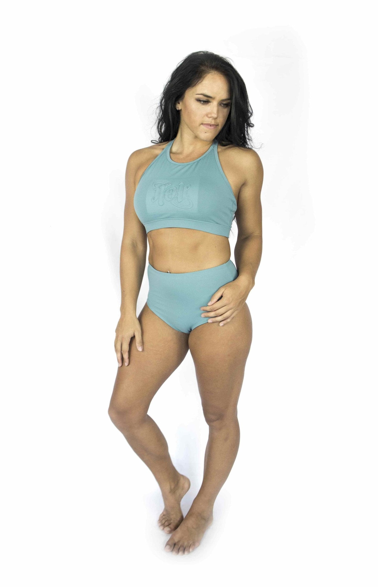 OFF THE POLE EMBOSSED SPORTS BH –TURKIS