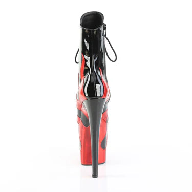 PLEASER FLAMINGO 1020 SVART FLAMME RØD - 20.3 cm / 8"