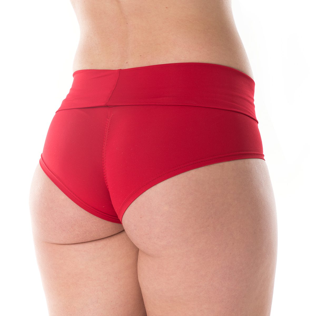 POLEDANCERKA HIGH LOW SHORTS RØD