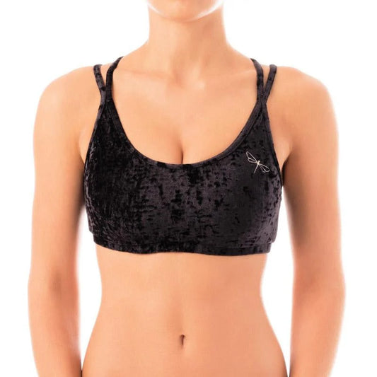 DRAGONFLY- NICOLE TOP- BLACK VELVET
