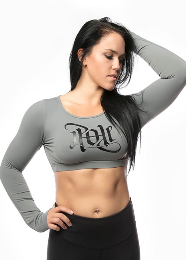 OFF THE POLE SIGNATURE CROP TOPP – GRÅ