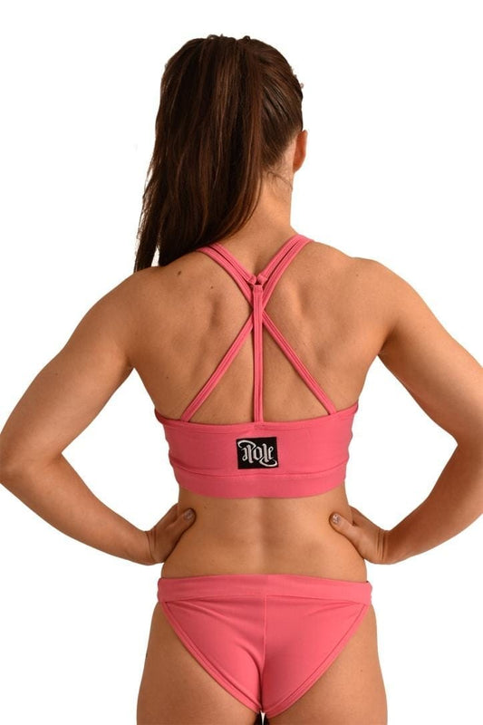 OFF THE POLE EMBOSSED SPORTS BH – ROSA