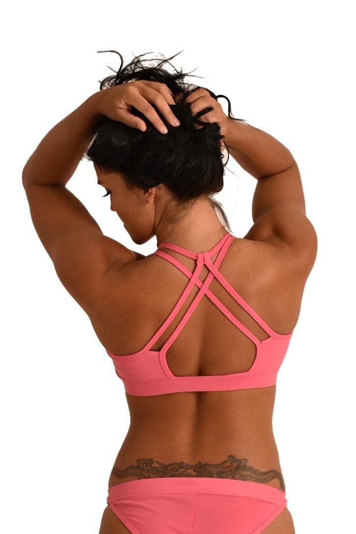 OFF THE POLE EMBOSSED SPORTS BH – ROSA