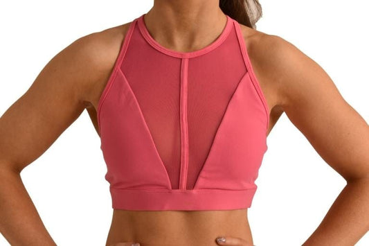 OFF THE POLE MESH TOPP - ROSA