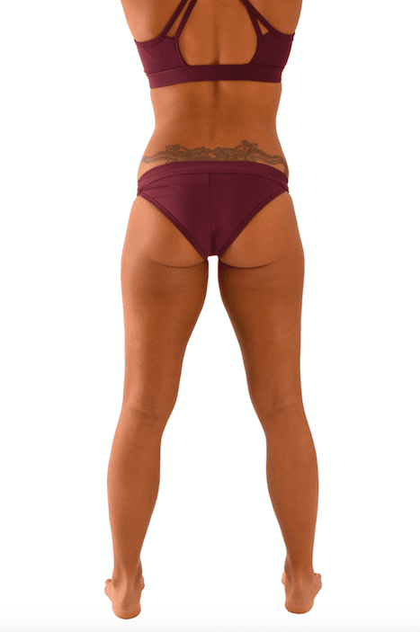 OFF THE POLE TANGA SHORTS – BURGUNDER