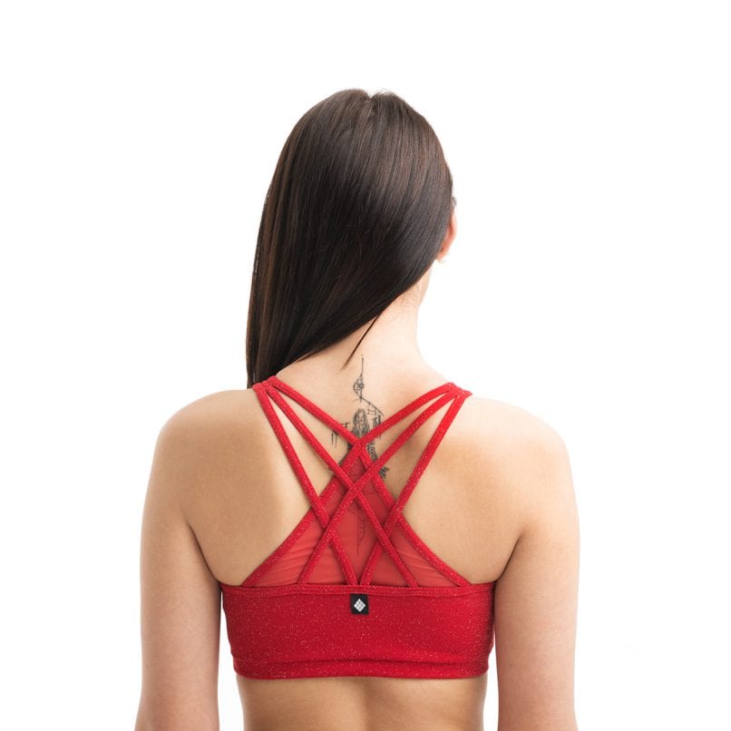 POLEDANCERKA X FRONT TOPP RØD