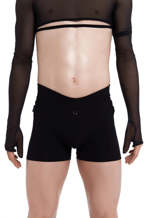 QUEEN - SHORTS KINETIC FOR POLE DANCE – MEN’S, IN STAR BLACK