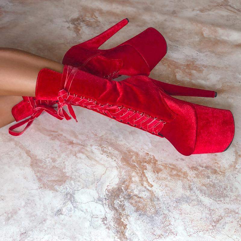 HELLA HEELS BABYDOLL VELVET BAD BLOOD