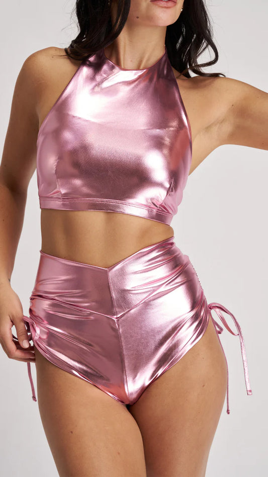 LUNALAE HIGH WAIST DRAWSTRING BOTTOMS - FLERE FARGER