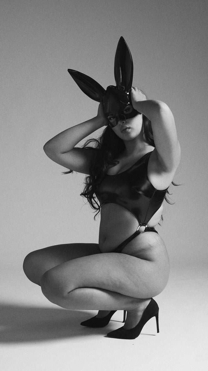 LUNALAE KENZIE HIGH CUT BODYSUIT - PU FLERE FARGER