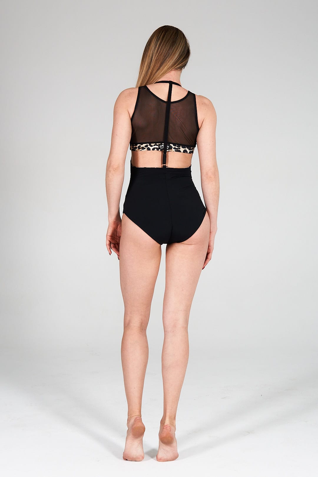 SHARK POLEWEAR- SLING SHORTS- LEO/SVART