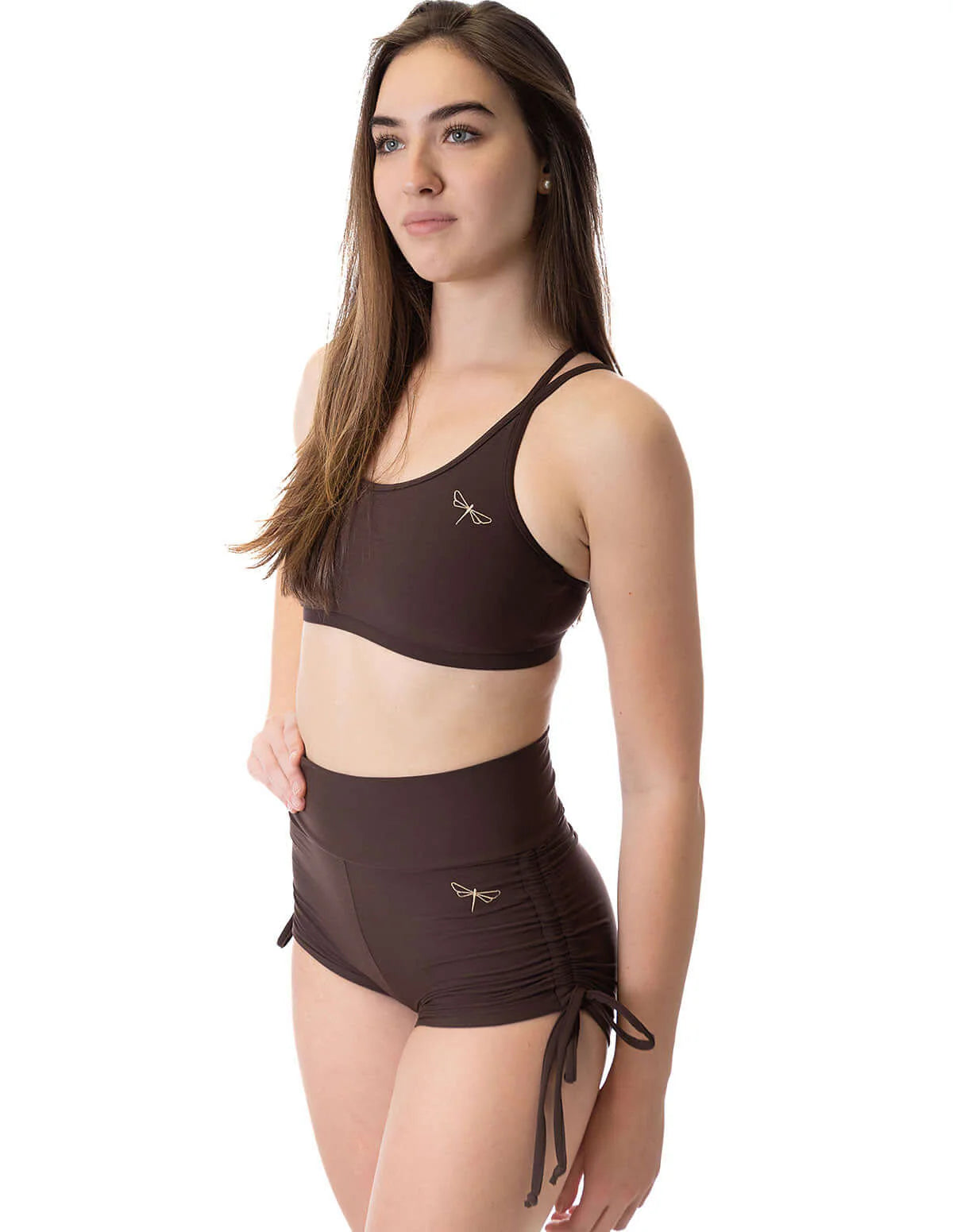 DRAGONFLY - DRAWSTRING SHORTS - ESPRESSO