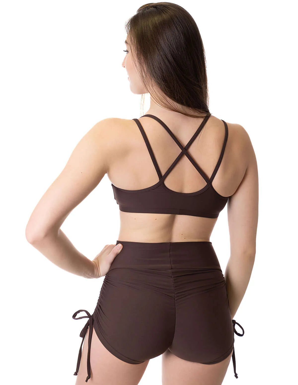 DRAGONFLY - DRAWSTRING SHORTS - ESPRESSO