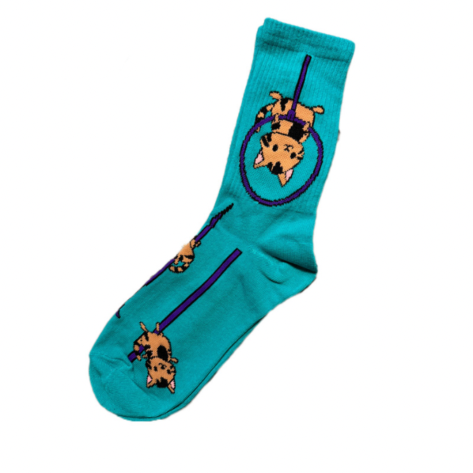 POLEBOX - AERIAL SLOTHS ATHLETIC SOCKS