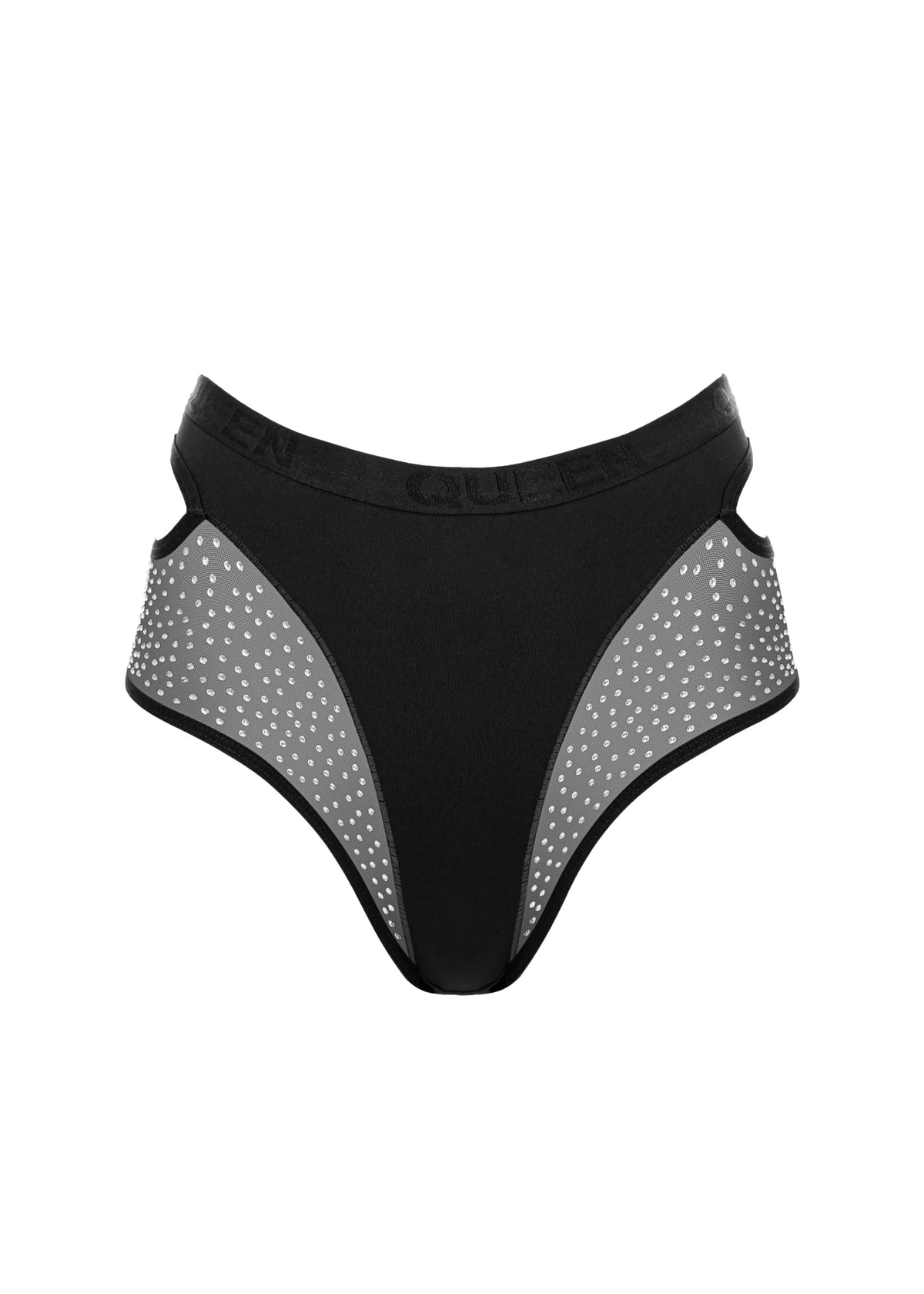 QUEEN - HIGH WAISTED SHORTS WITH MESH – CANDY SHINE - FLERE FARGER