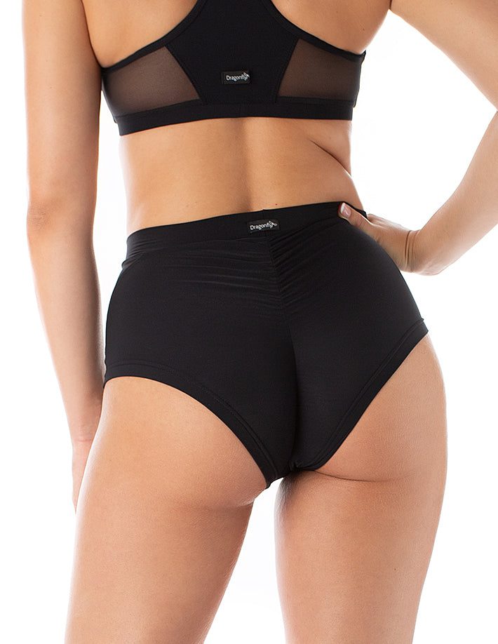 DRAGONFLY- MONICA MESH SHORTS- SVART