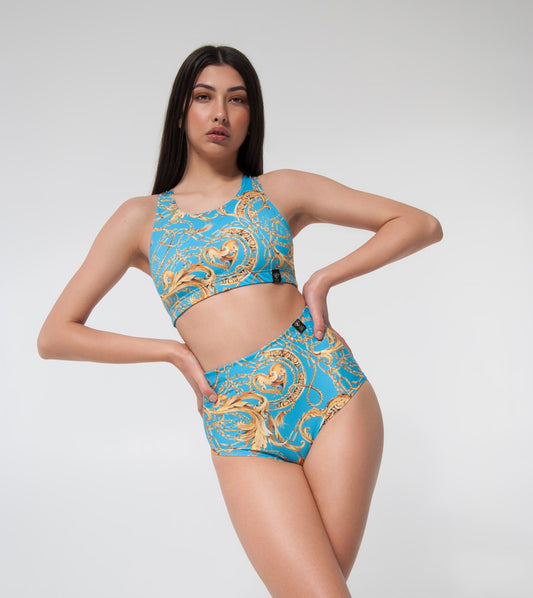 POLE ADDICT- HIGH WAIST SHORTS- COCO BAROCCO