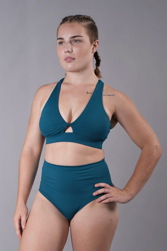 OFF THE POLE KEYHOLE SPORTS BH- DEEP SEA