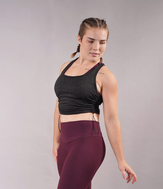 OFF THE POLE DRAWSTRING VEST SVART