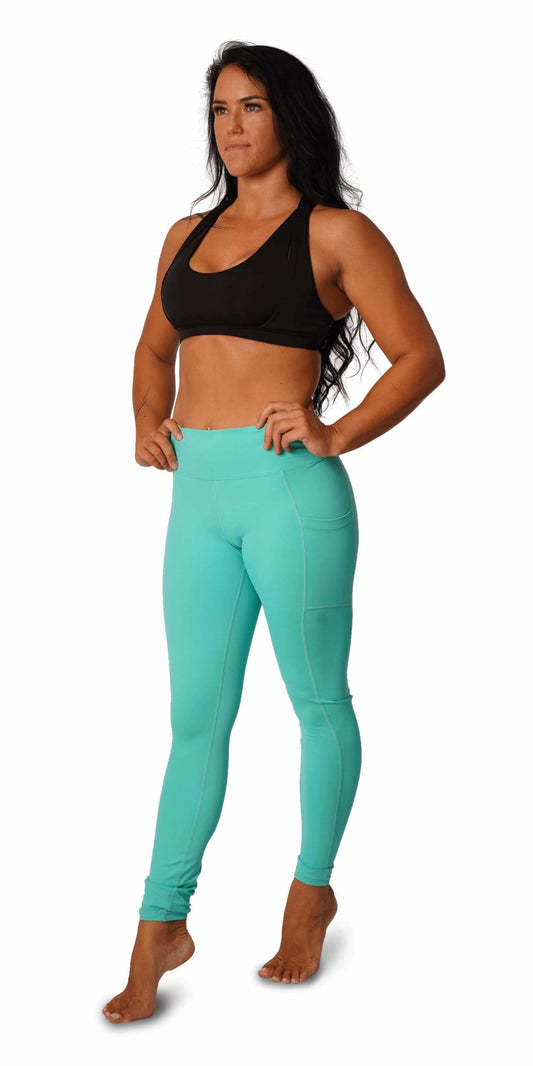 OFF THE POLE ICONIC LEGGINGS - AQUA