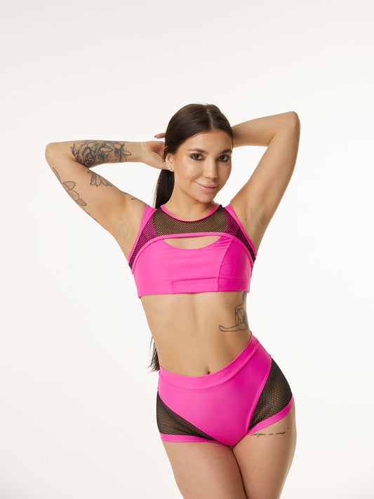 POLERINA- TOP VOL 2- SVART/ROSA