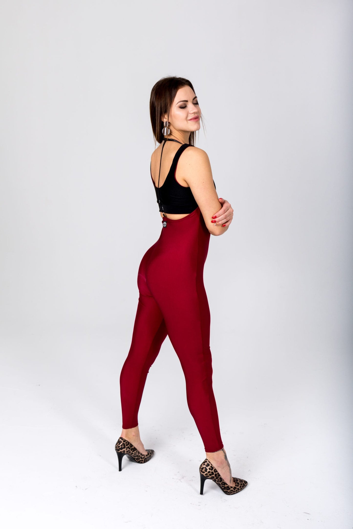 SHARK POLEWEAR- SLING LEGGINGS- VINRØD