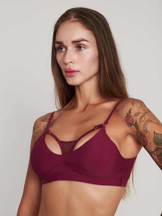 HARNA - FIERCE TOP - BURGUNDER