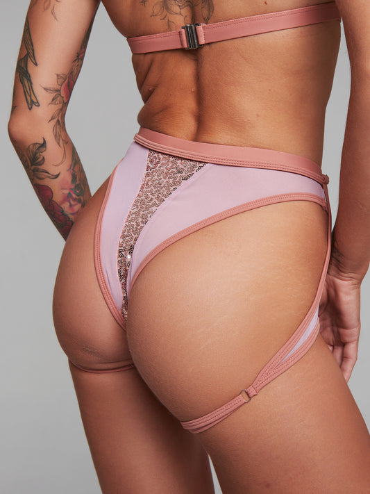 HARNA - SPARKLING SHORTS - ROSA