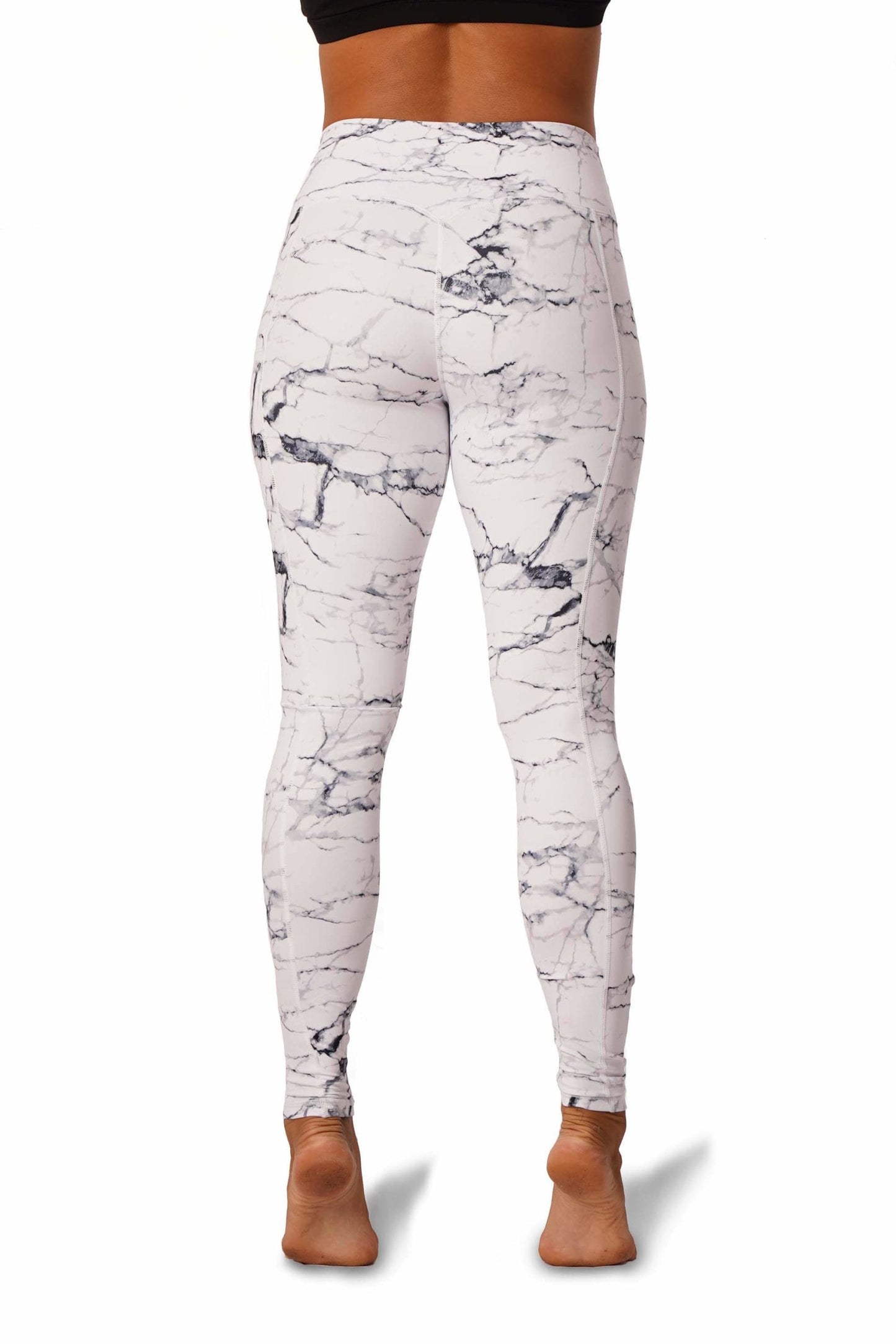 OFF THE POLE ICONIC LEGGINGS - HVIT MARMOR