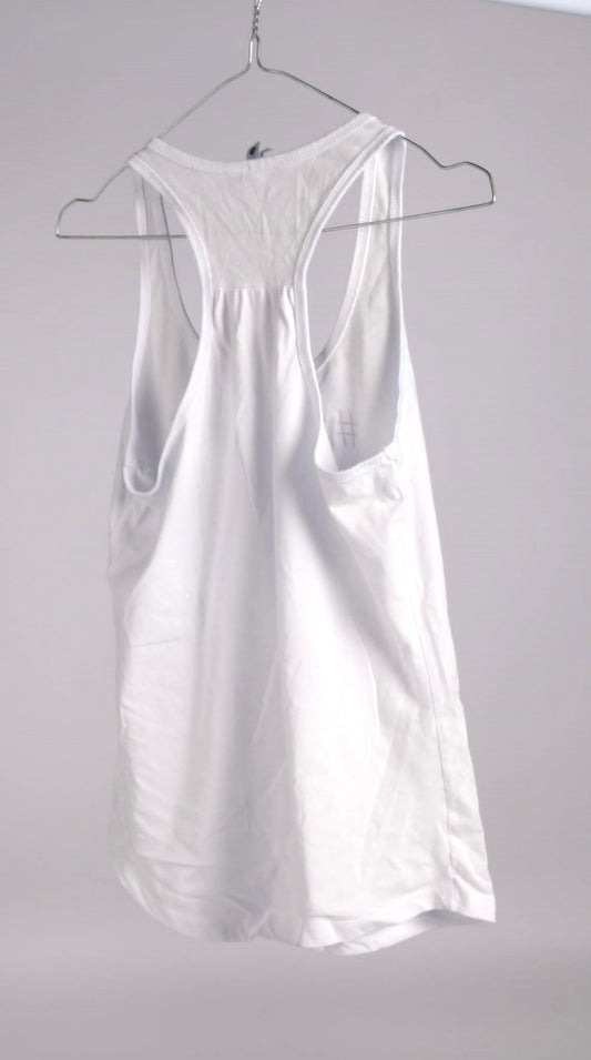 SECOND HAND - HVIT TANK TOP